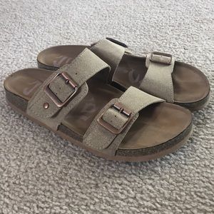 Made Love Taupe Footbed Sandals